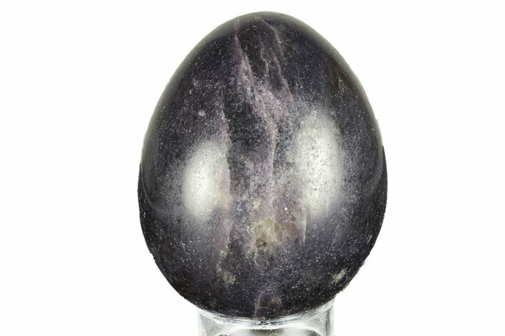 Polished Purple Lepidolite Egg - Madagascar #250880